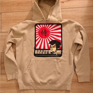 Samurai Graphic Tan Hoodie